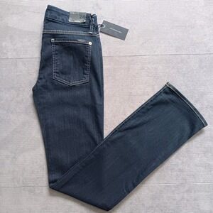 Fidelity Jeans Womens 24 (*26) Chicago Blue Rev Mid Rise Straight Stretch $228